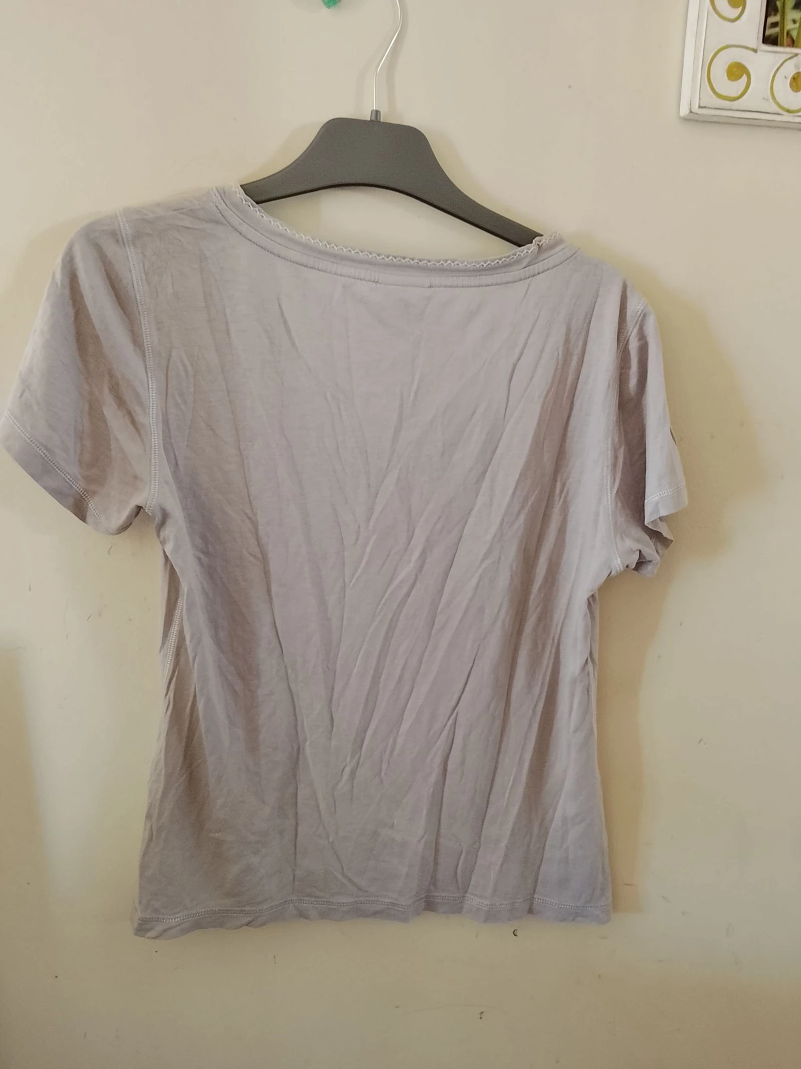👒 Ideal para este verão Madeleine Tamanho 40 Camiseta de seda bege e bordada em perfeito estado 👒 – photo 5
